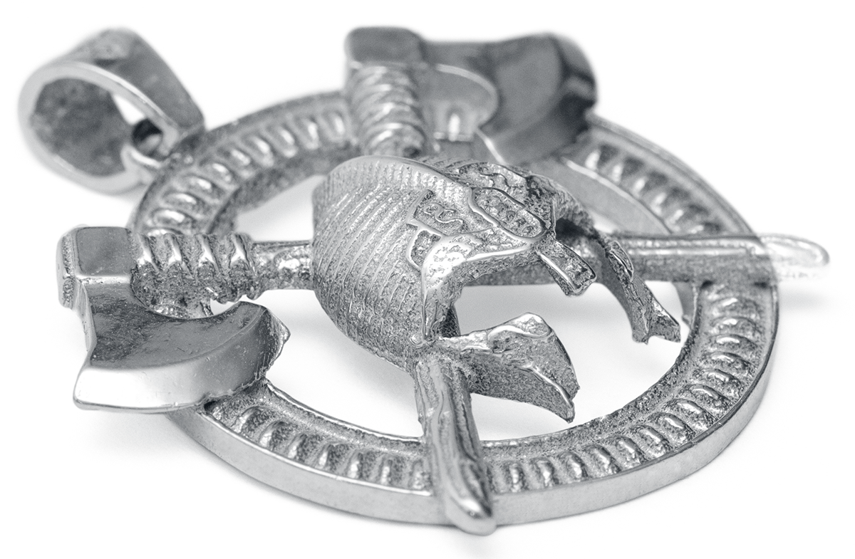 Cloud Factory Anhänger - Celtic Helmet - silberfarben