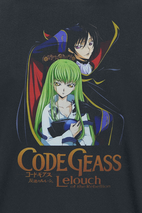 Code Geass CC And Lelouch T-Shirt schwarz