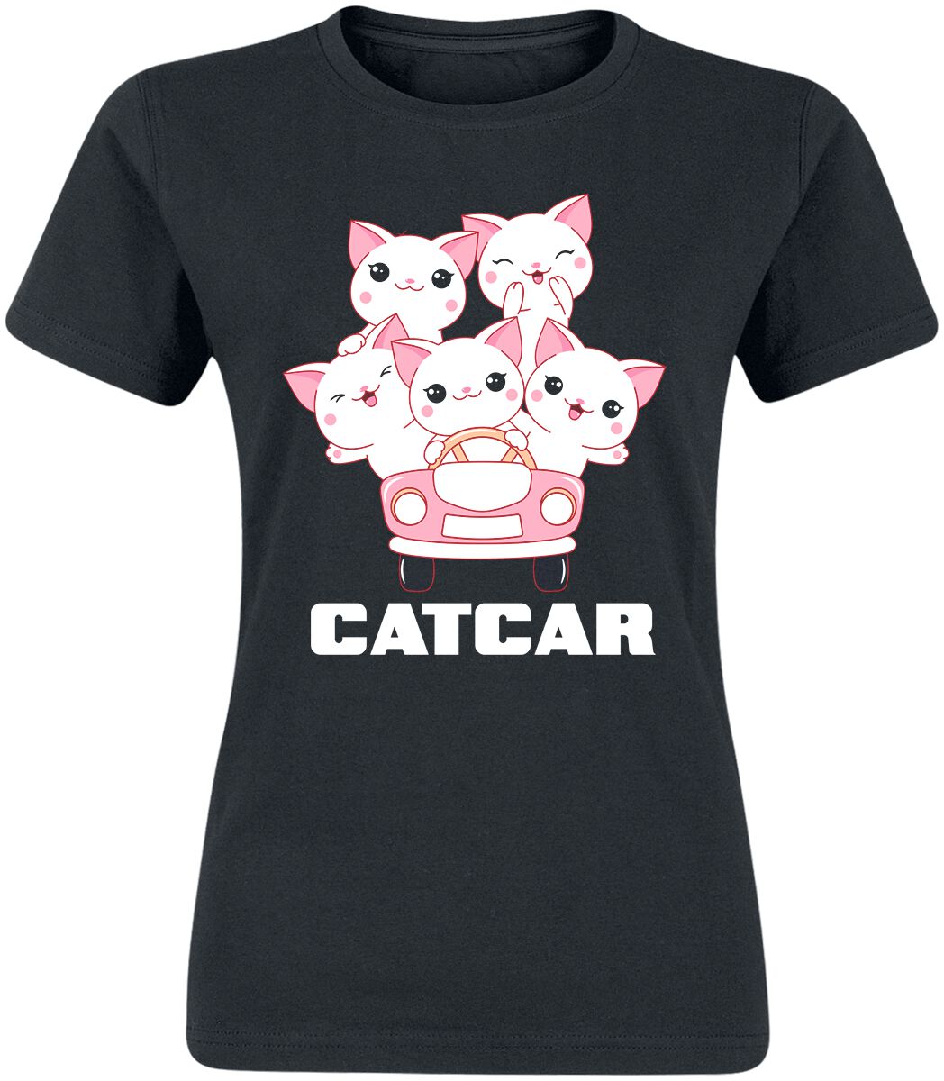 Tierisch Catcar T-Shirt schwarz