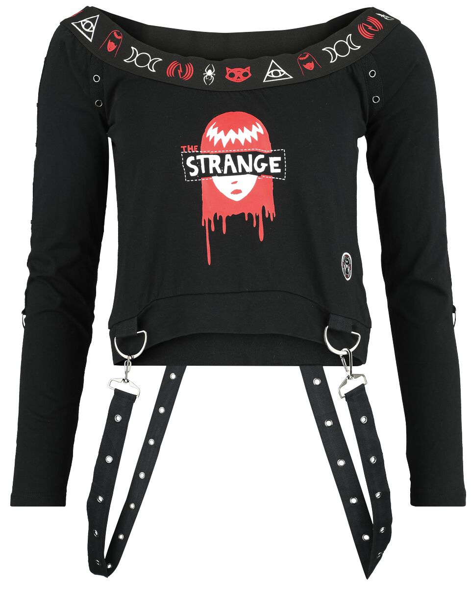 Image of Maglia Maniche Lunghe Gothic di Gothicana by EMP - Gothicana X Emily the Strange long sleeve - S a XXL - Donna - nero