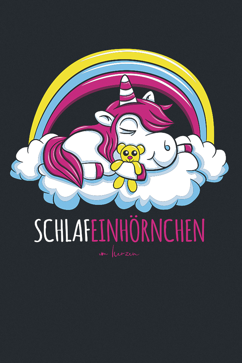 Tierisch Kids - Schlafeinhörnchen Body schwarz