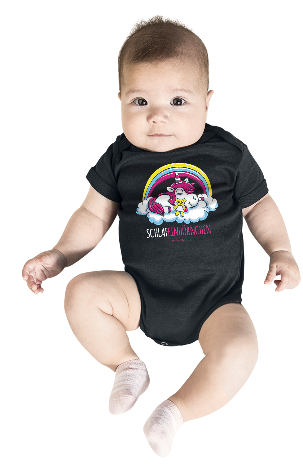 Tierisch Kids - Schlafeinhörnchen Body schwarz