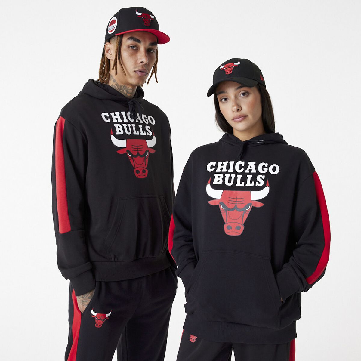 New Era – NBA Kapuzenpullover – Chicago Bulls – S – Größe S – multicolor