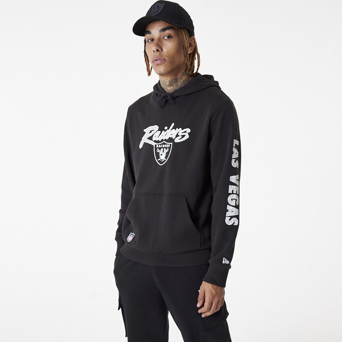 New Era – NFL Kapuzenpullover – Las Vegas Raiders – S bis XXL – Größe XXL – schwarz