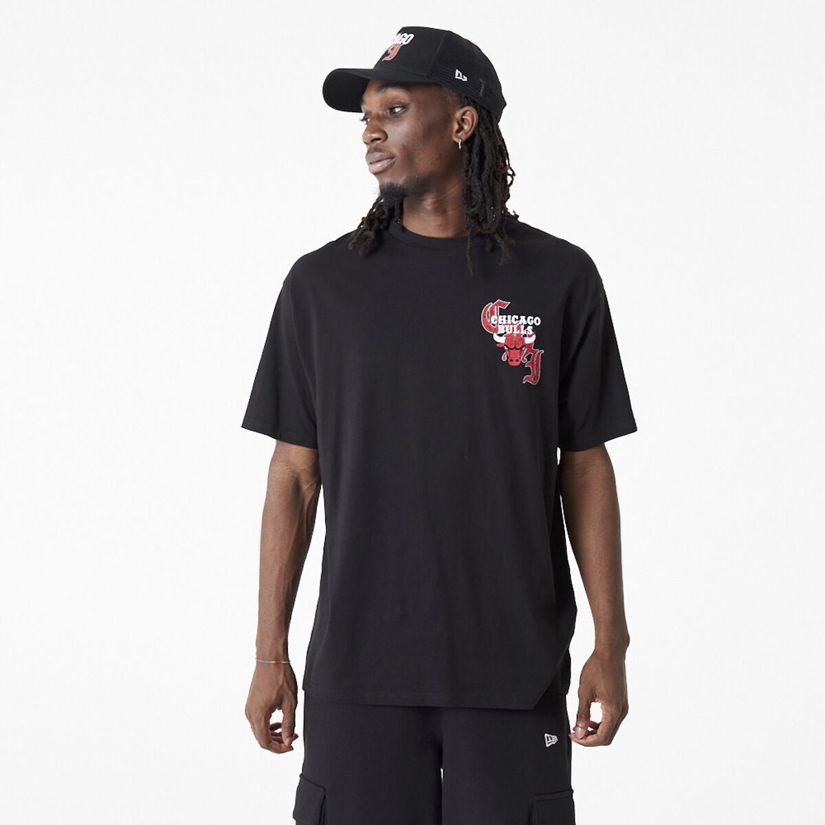 New Era - NBA T-Shirt - Chicago Bulls - S - für Männer - Größe S - schwarz