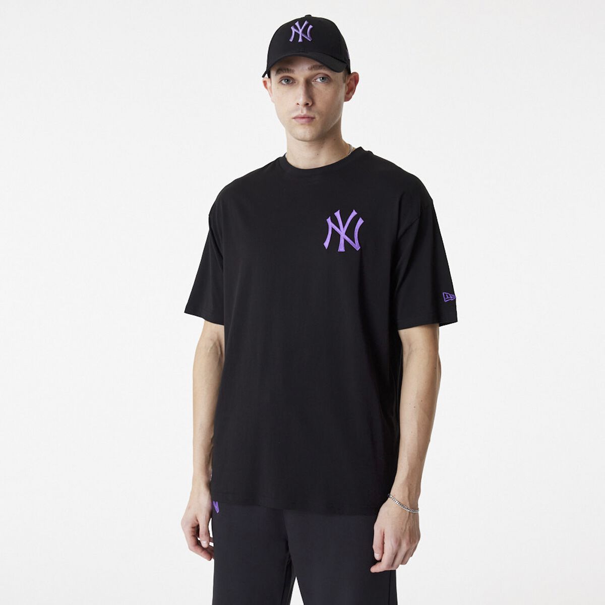 New Era - MLB T-Shirt - New York Yankees - S bis XXL - Größe L - schwarz
