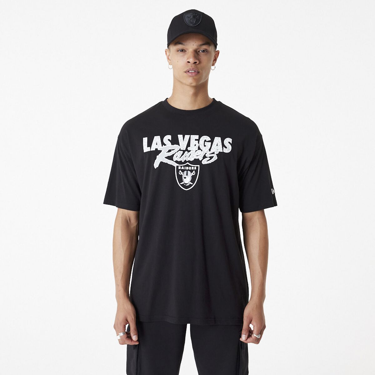 New Era - NFL Las Vegas Raiders T-Shirt schwarz in M