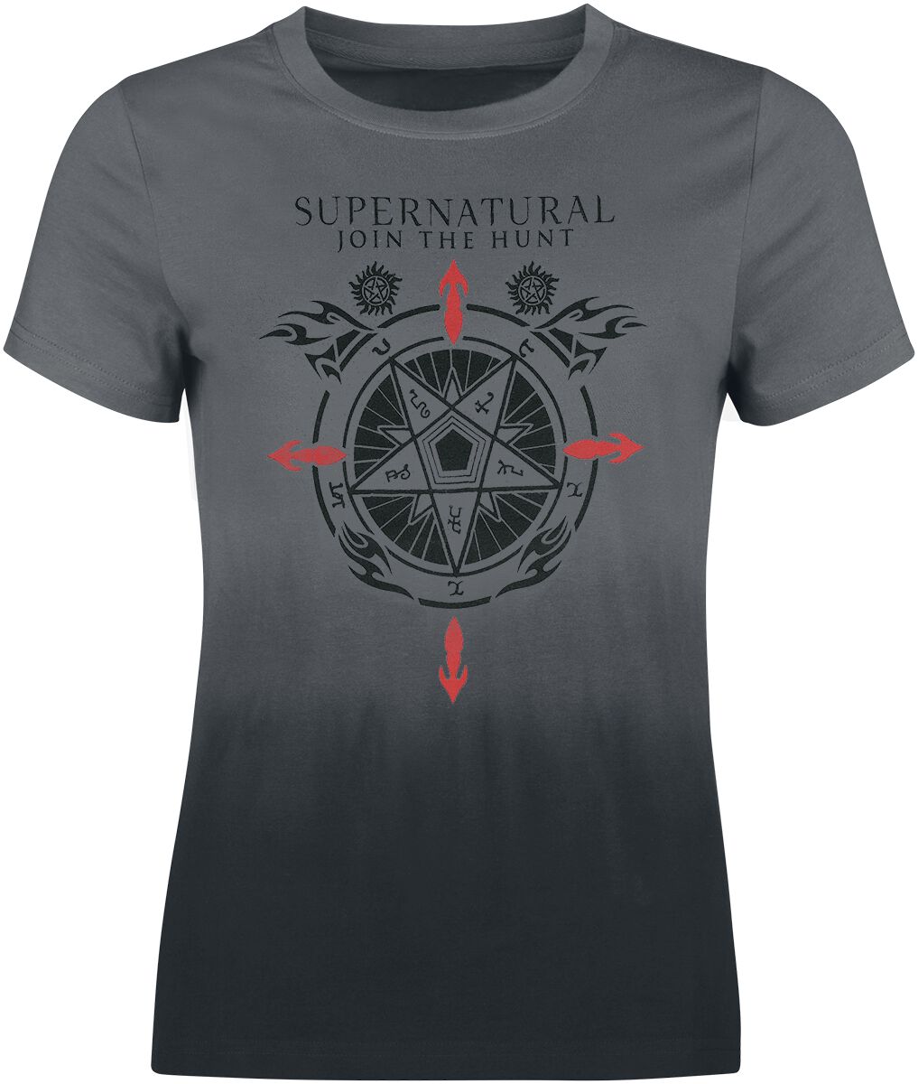 Supernatural T-Shirt - Symbols - S bis XXL - für Damen - Größe S - multicolor  - Lizenzierter Fanartikel