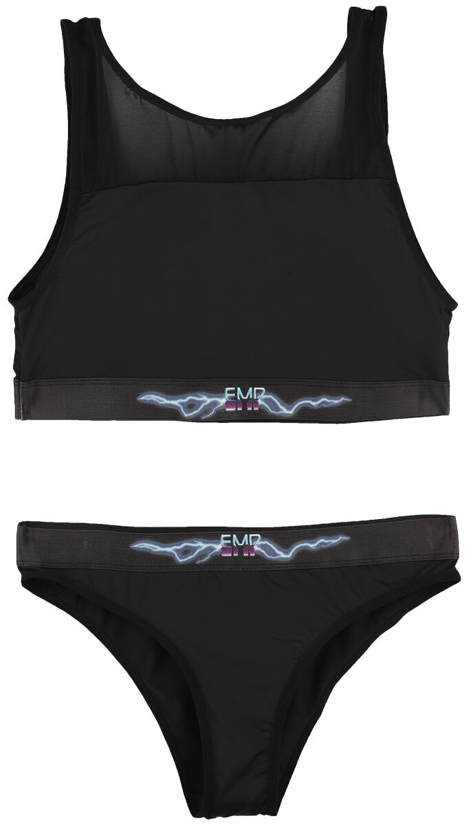 Image of Abbigliamento intimo di EMP Stage Collection - Bustier and briefs with EMP Retro logo - XS a XXL - Donna - blu scuro