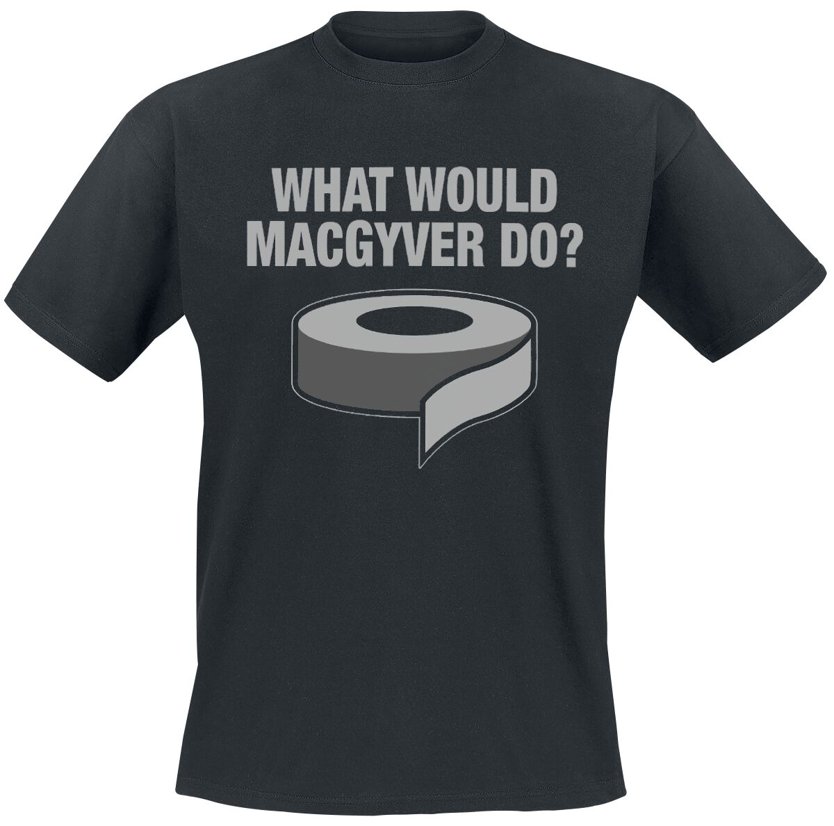 Sprüche T-Shirt - What Would MacGyver Do - S bis XXL - für Männer - Größe L - schwarz