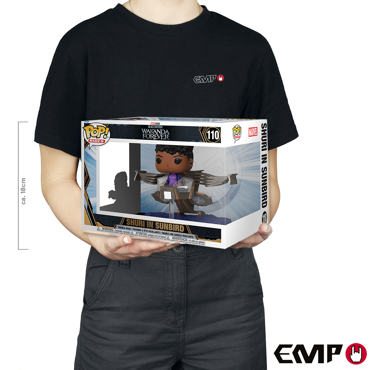 Black Panther Wakanda Forever - Shuri in Sunbird (Pop! Rides Super Deluxe) Vinyl Figur 110 Funko Pop! multicolor