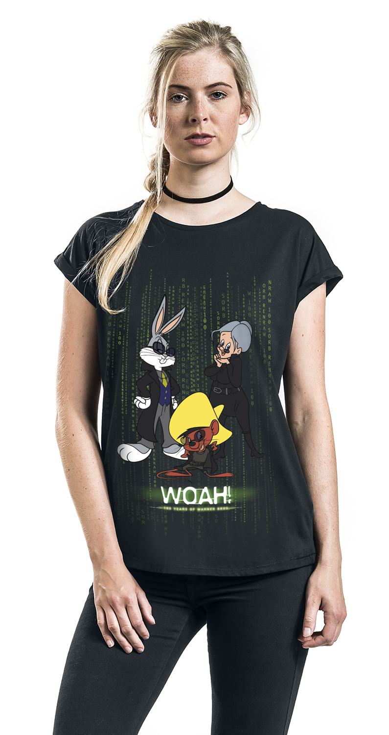 Looney Tunes Warner 100 - Matrix T-Shirt schwarz