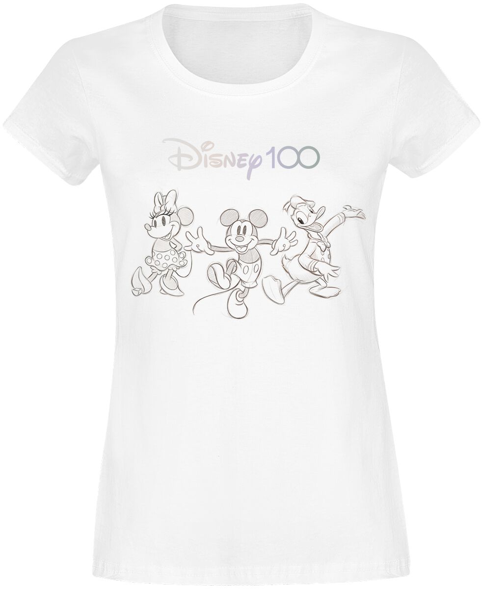 Levně Disney Disney 100 - 100 Years of Wonder Dámské tričko bílá