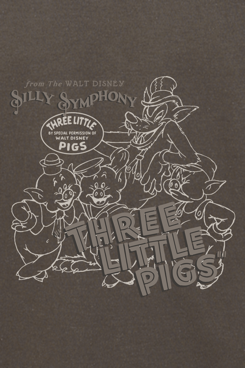 Disney Disney 100 - Three Little Pigs T-Shirt braun