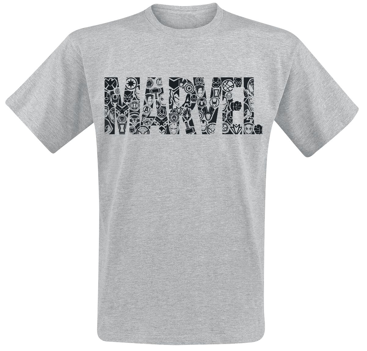 Levně Marvel Disney 100 - Logo Tričko šedá