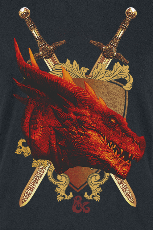 Dungeons and Dragons Honor Among Thieves - Shield T-Shirt schwarz