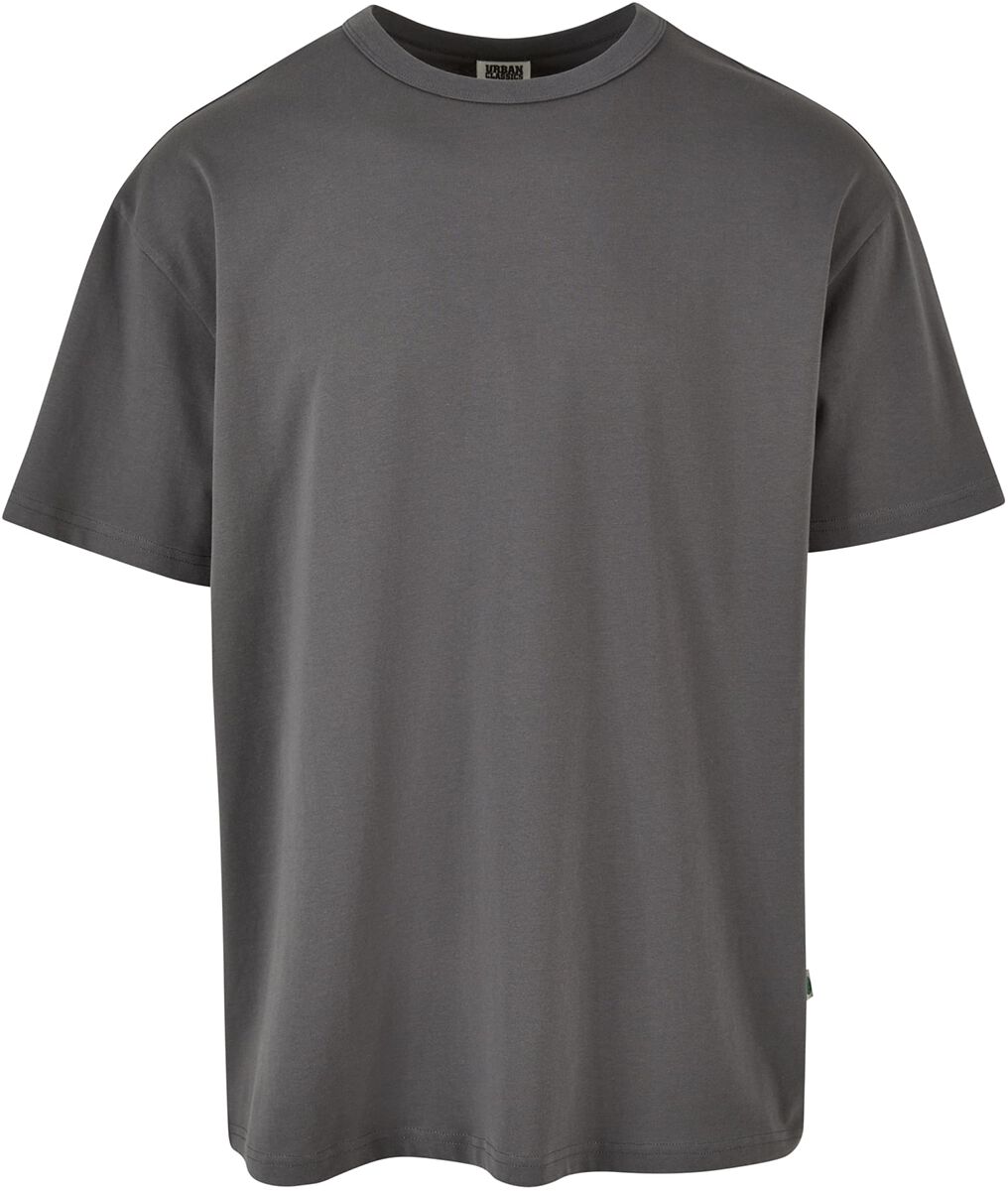 Urban Classics T-Shirt - Organic Basic Tee - S bis XL - für Männer - Größe L - dunkelgrau
