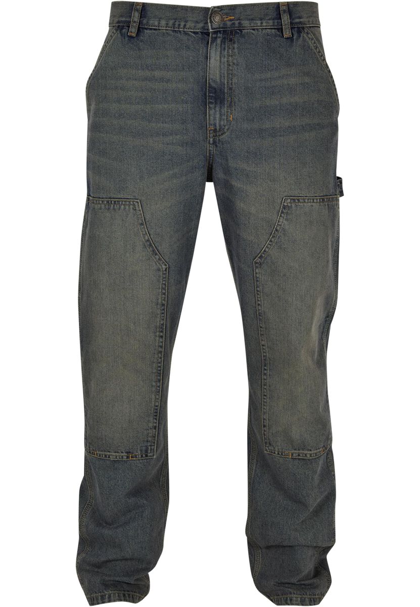 Image of Jeans di Urban Classics - Double-knee jeans - W30L32 - Uomo - grigio
