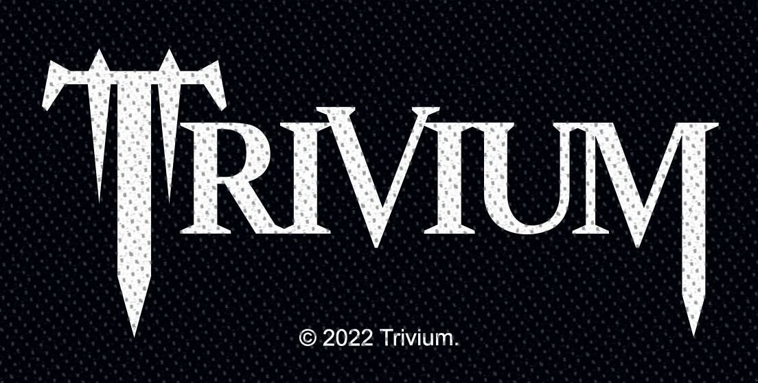 Levně Trivium Logo nášivka cerná/šedá/bílá