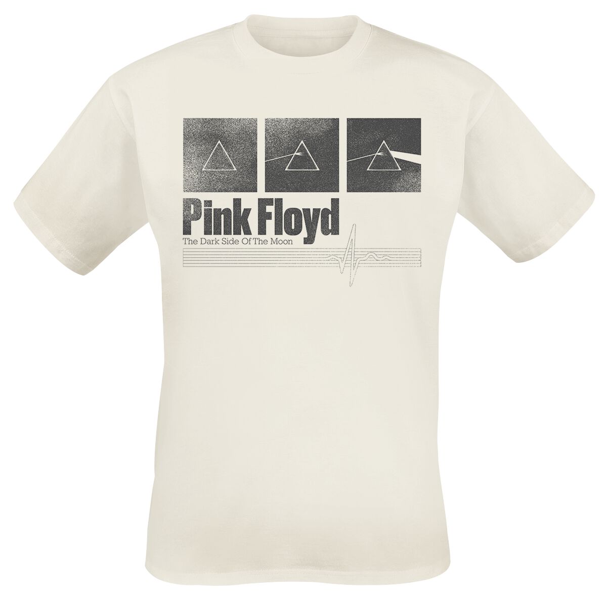 T-Shirt Manches courtes de Pink Floyd - DSTOM Prism Squares - S à XXL - pour Homme - blanc cassé
