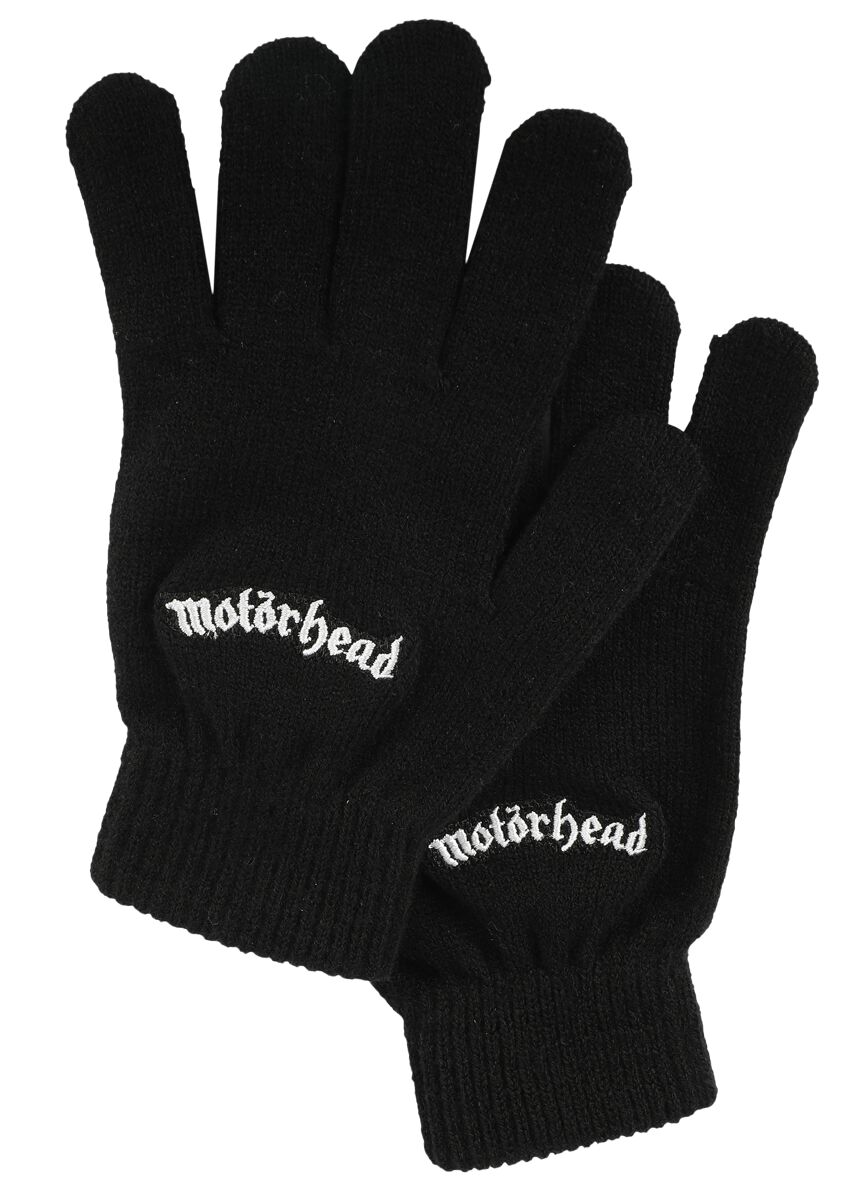 Motörhead Fingerhandschuhe - Logo - schwarz  - EMP exklusives Merchandise!