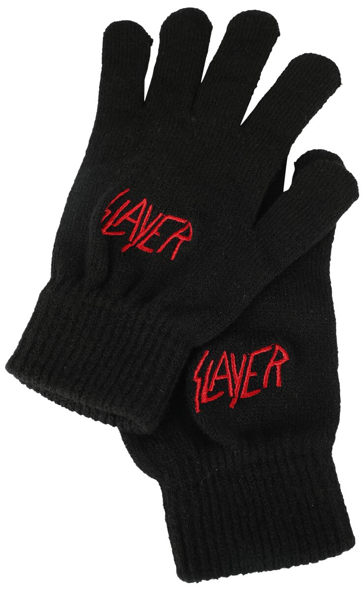 Slayer - Logo - Fingerhandschuhe - schwarz - EMP Exklusiv!