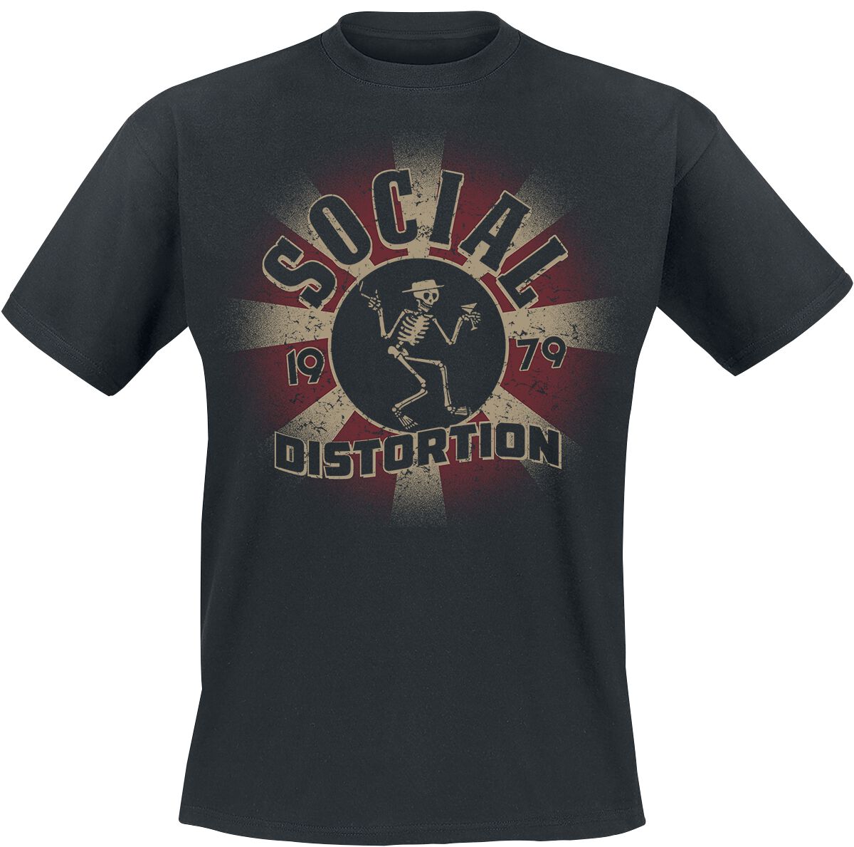 Image of T-Shirt di Social Distortion - Eclipse - XL a 3XL - Uomo - nero
