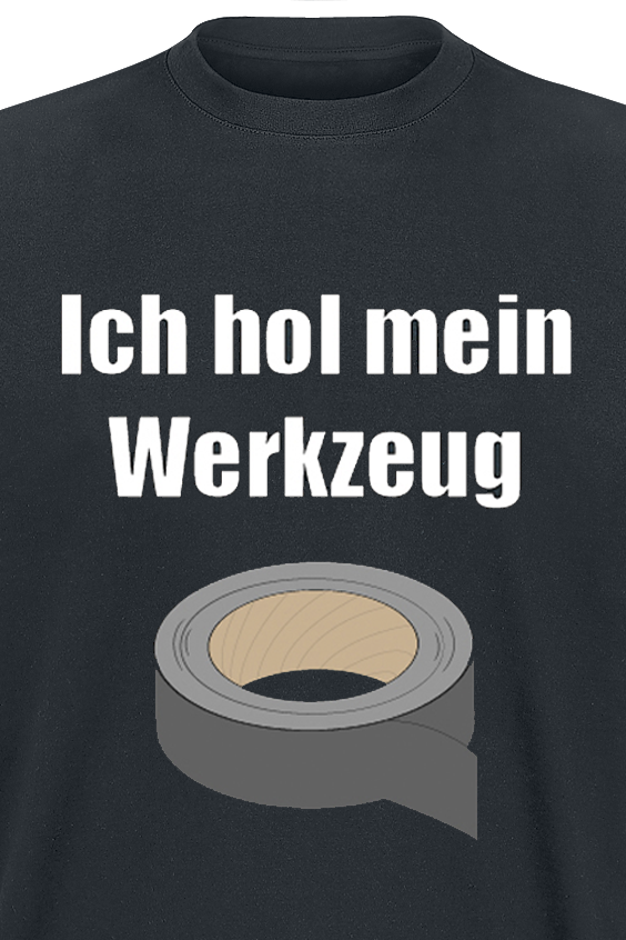Beruf & Karriere T-Shirt - Ich hol mein Werkzeug - M bis 5XL - für Männer - Größe 4XL - schwarz