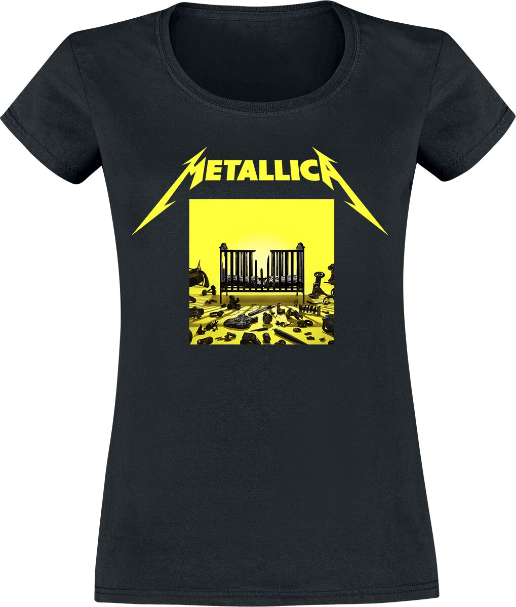 T-Shirt Manches courtes de Metallica - M72 Squared Cover - S à XXL - pour Femme - noir
