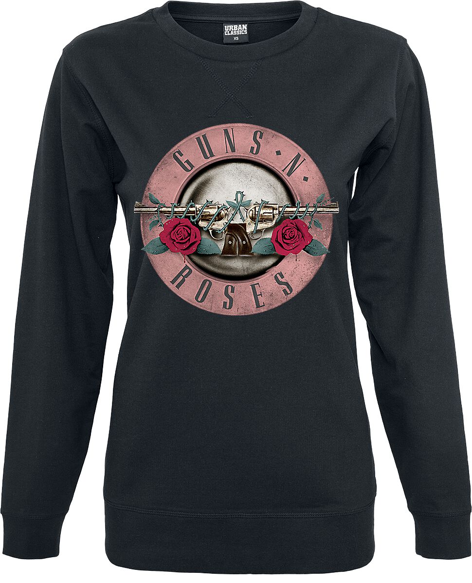 Sweat-shirt de Guns N' Roses - Pink Bullet Distressed - S à XL - pour Femme - noir