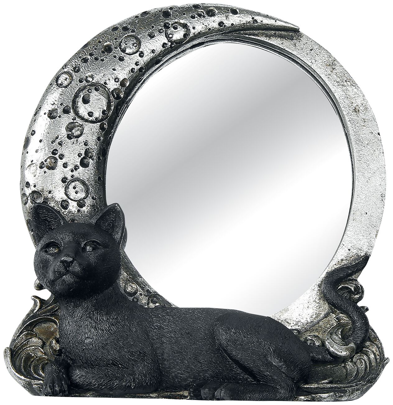 Articles De Décoration Gothic de Alchemy England - Night Cat Mirror - pour Unisexe - noir/argent