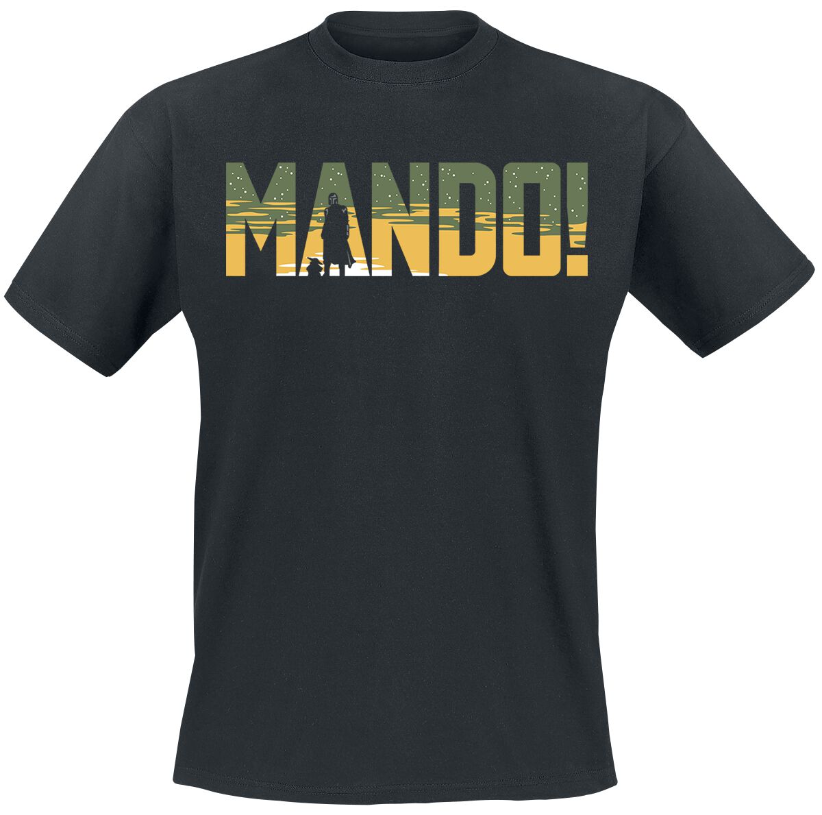 Image of T-Shirt di Star Wars - The Mandalorian - Season 3 - Mando - S a XXL - Uomo - nero