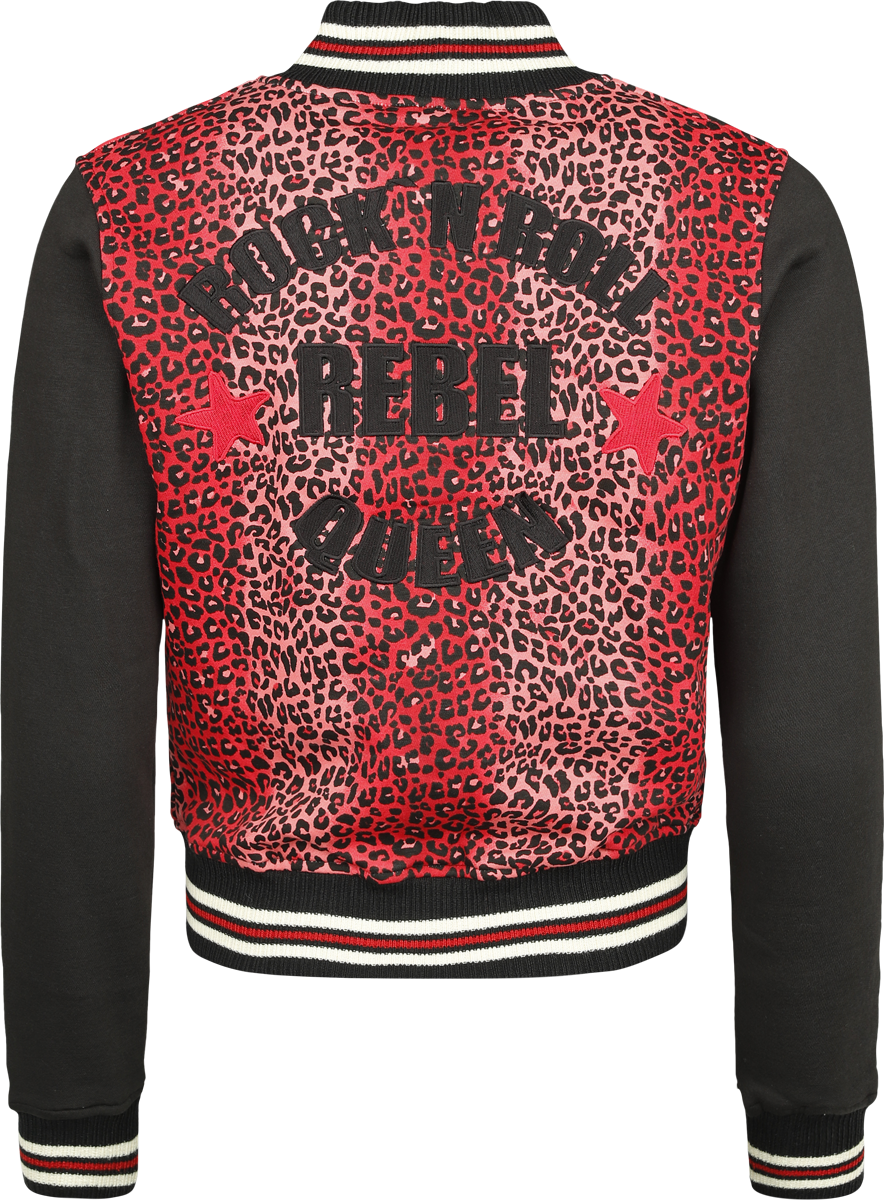 Queen Kerosin - Rockabilly Collegejacke - Rock'N Roll - XS bis XL - für Damen - Größe XS - multicolor