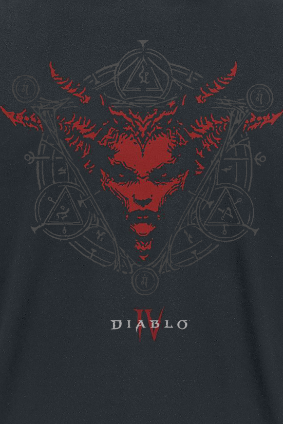 Diablo - Gaming T-Shirt - 4 - Lilith's Sigil - S bis XL - für Männer - Größe M - schwarz