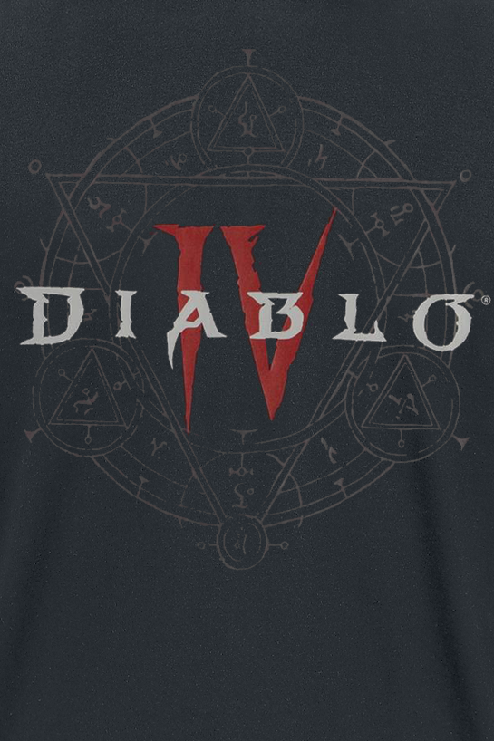 Diablo - Gaming T-Shirt - 4 - Pentagram - S bis M - für Männer - Größe M - schwarz