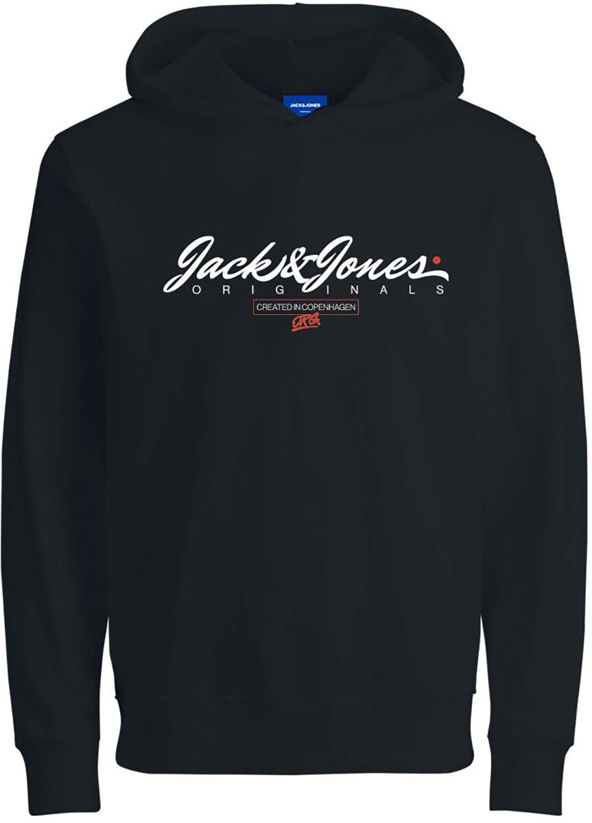 Jack & Jones Junior Kapuzenpullover für Kinder - Symbol Hood - für Jungen - schwarz
