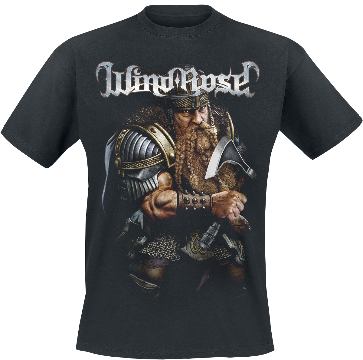 Wind Rose - Dwarf - T-Shirt - schwarz