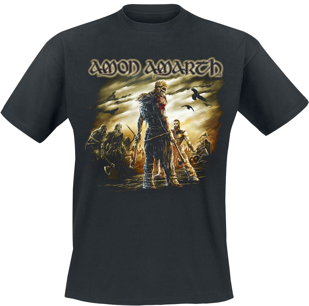 Amon Amarth T-Shirt - Get In The Ring - M bis XL - für Männer - Größe M - schwarz  - Lizenziertes Merchandise!