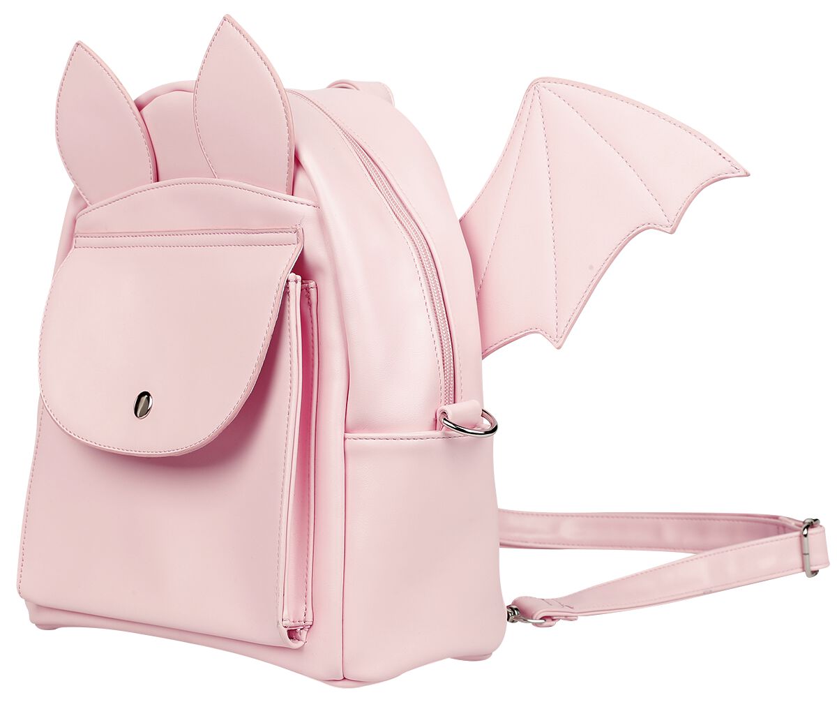 Banned Alternative - Gothic Mini-Rucksack - Fledermaus - für Damen - pink