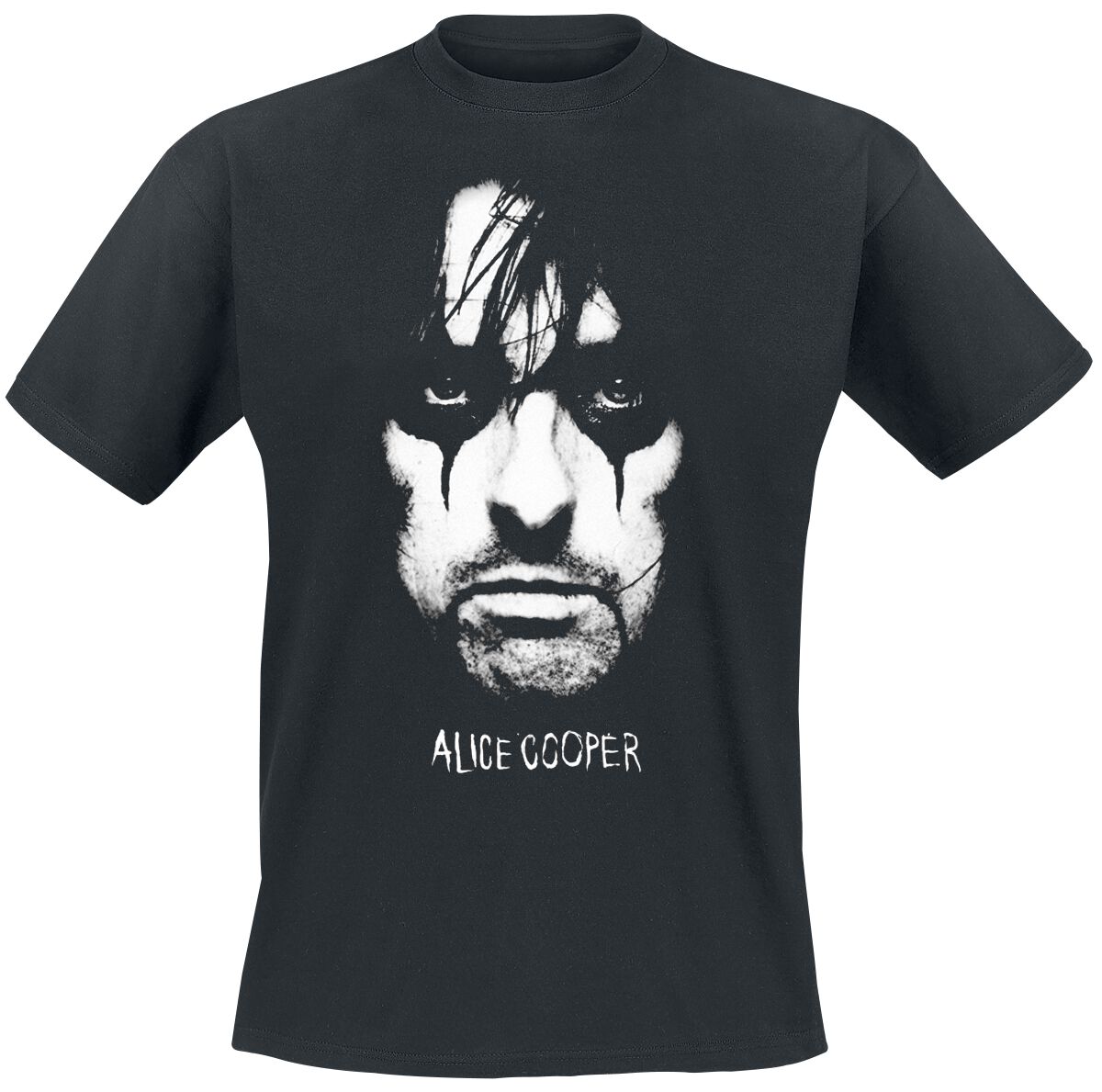 Alice Cooper Portrait T-Shirt schwarz in XL
