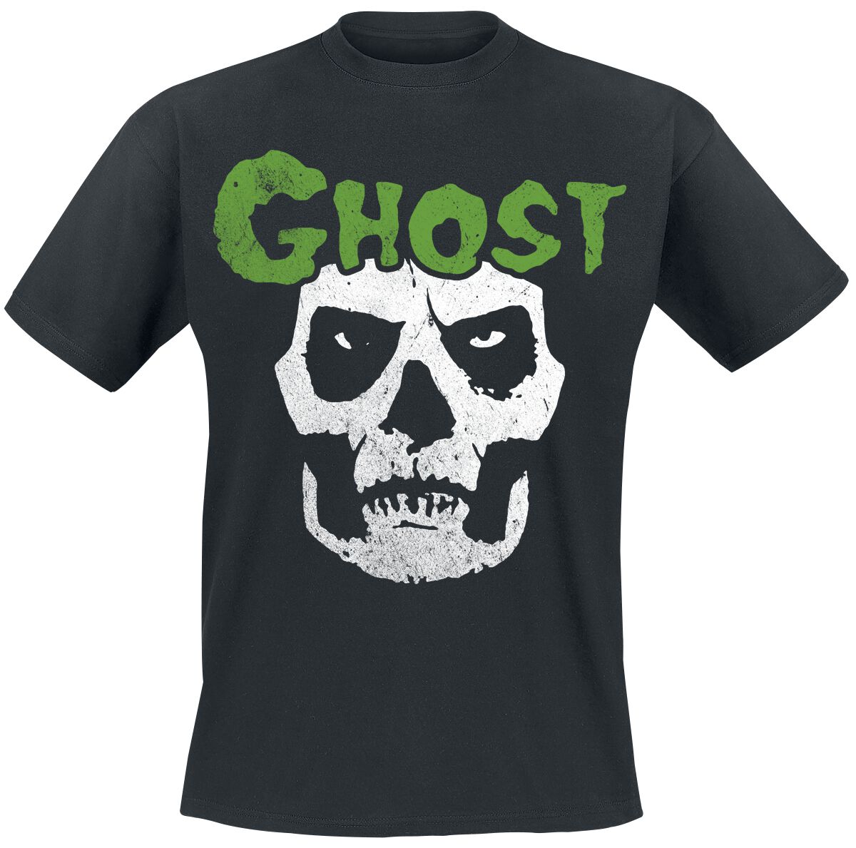 Ghost Skull T-Shirt schwarz in M