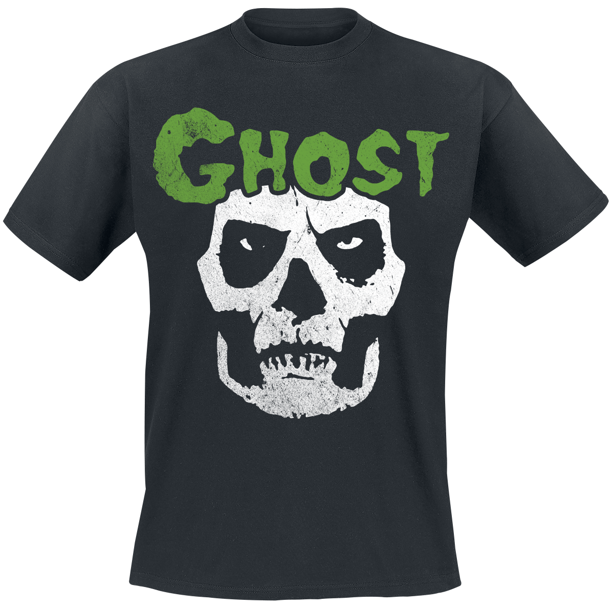 Ghost  T-Shirt - Skull - for Men - black