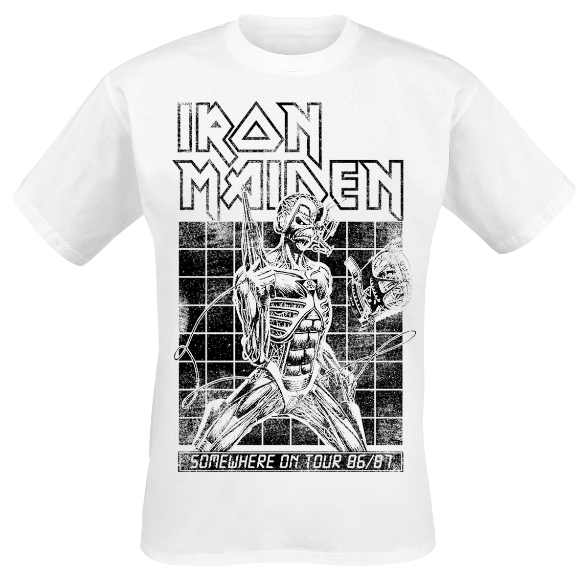 Iron Maiden - Sit Tour 86/87 - T-Shirt - weiß