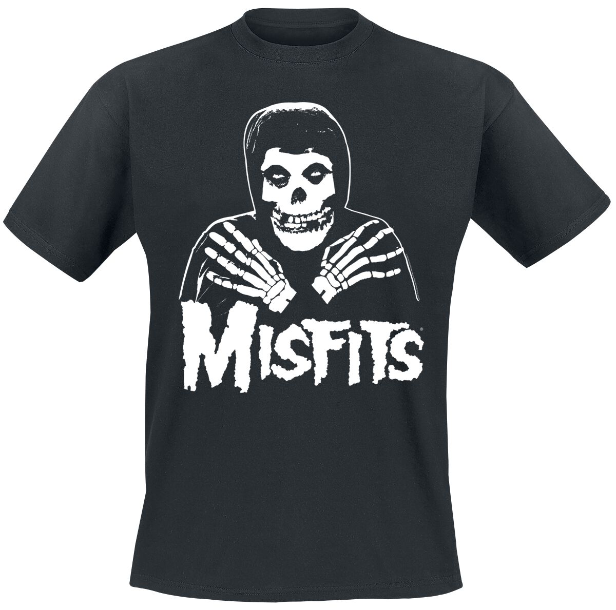 Misfits T-Shirt - Misfits Skull - L bis 4XL - für Männer - Größe 4XL - schwarz  - Lizenziertes Merchandise!