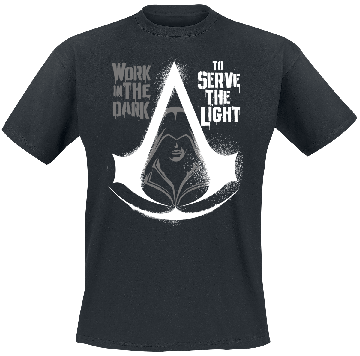 Assassin's Creed - Gaming T-Shirt - Logo - Glow In The Dark - S bis XXL - für Männer - Größe M - schwarz