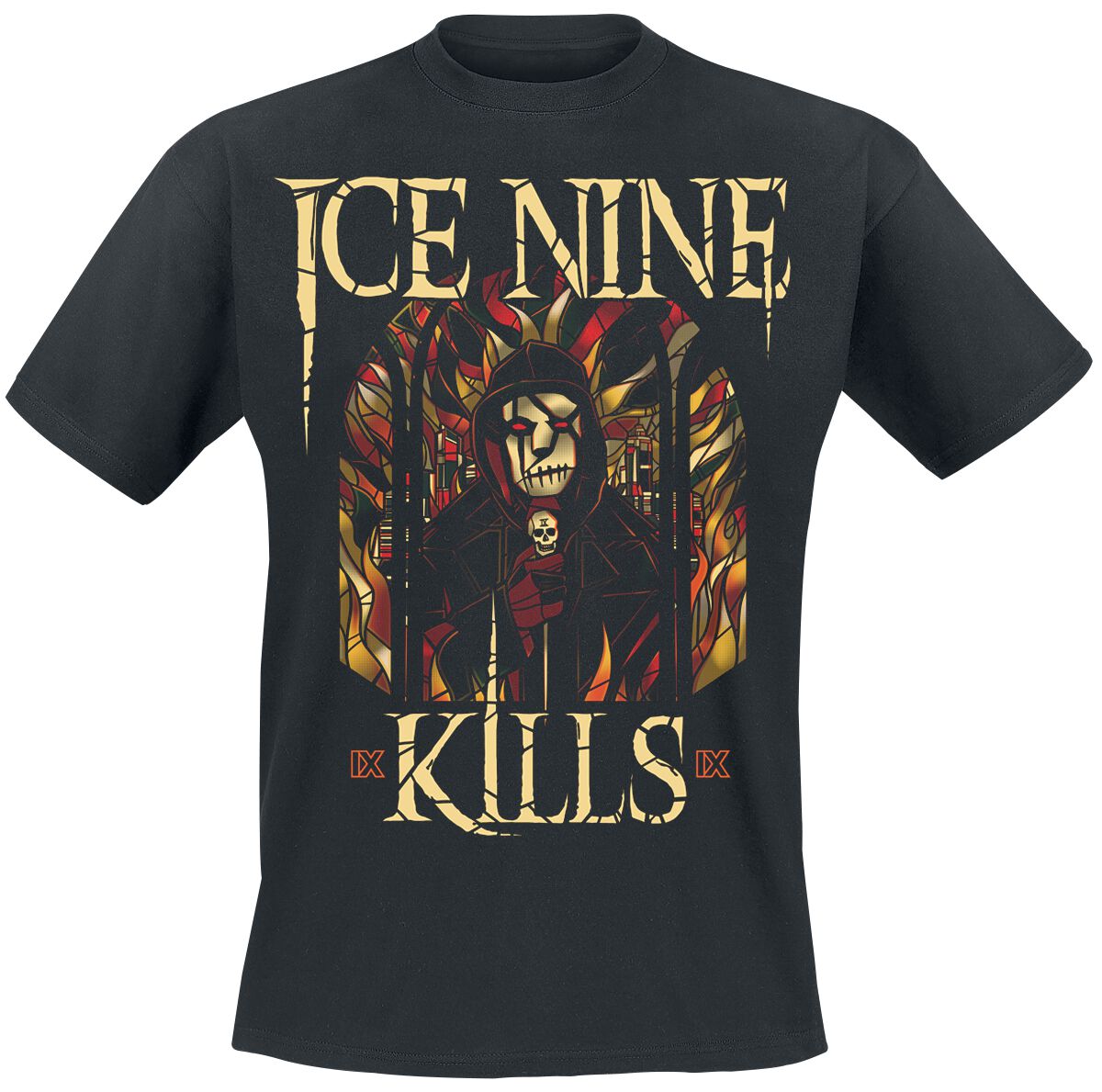 Ice Nine Kills T-Shirt - Stained Glass - M bis 4XL - für Männer - Größe M - schwarz  - Lizenziertes Merchandise!