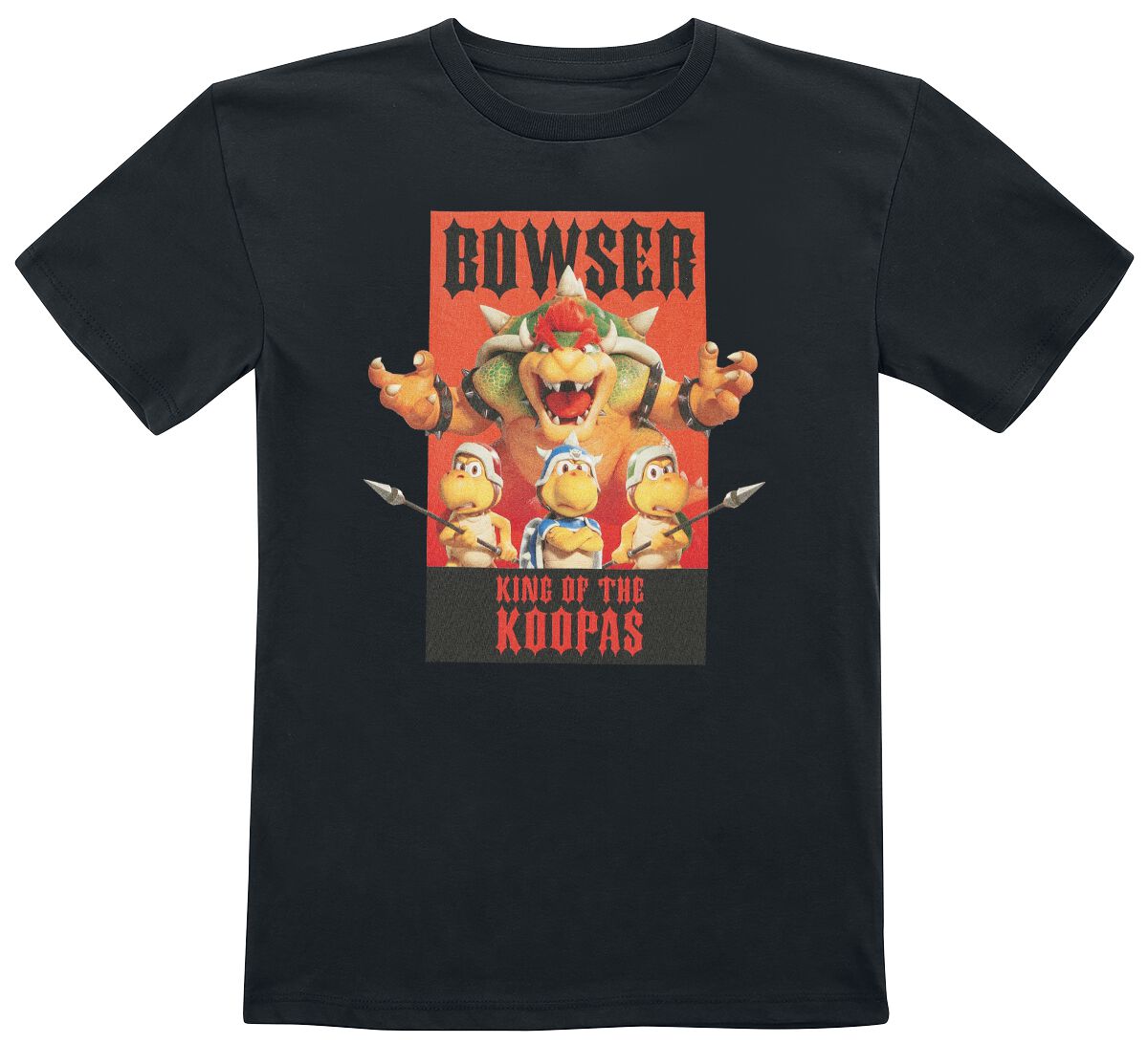 T-shirt Gaming de Super Mario - Kids - Bowser - King Of The Koopas - 104 à 152 - pour filles & garço