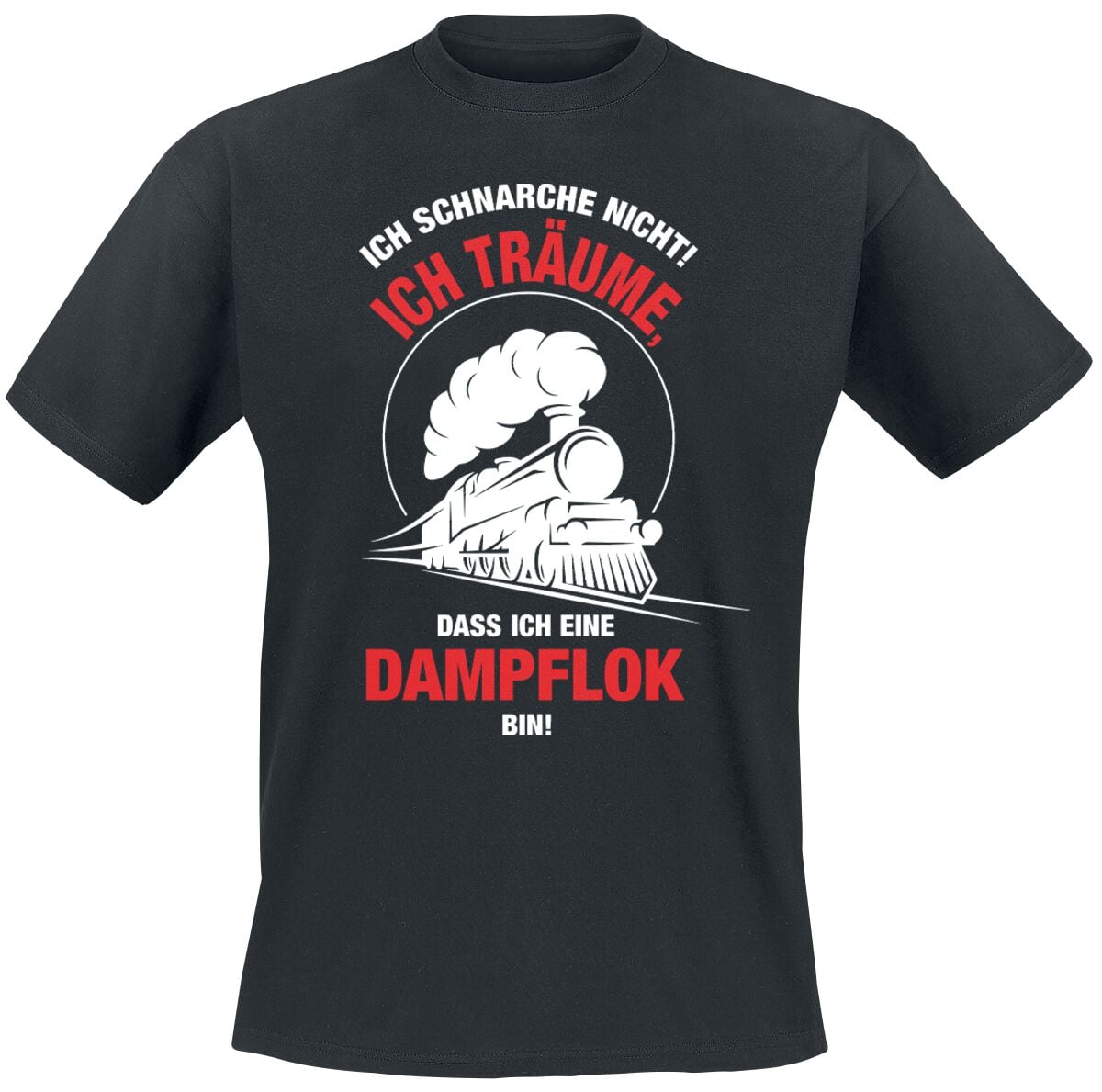 Sprüche - Fun T-Shirt - Ich schnarche nicht! - S bis M - für Herren - schwarz