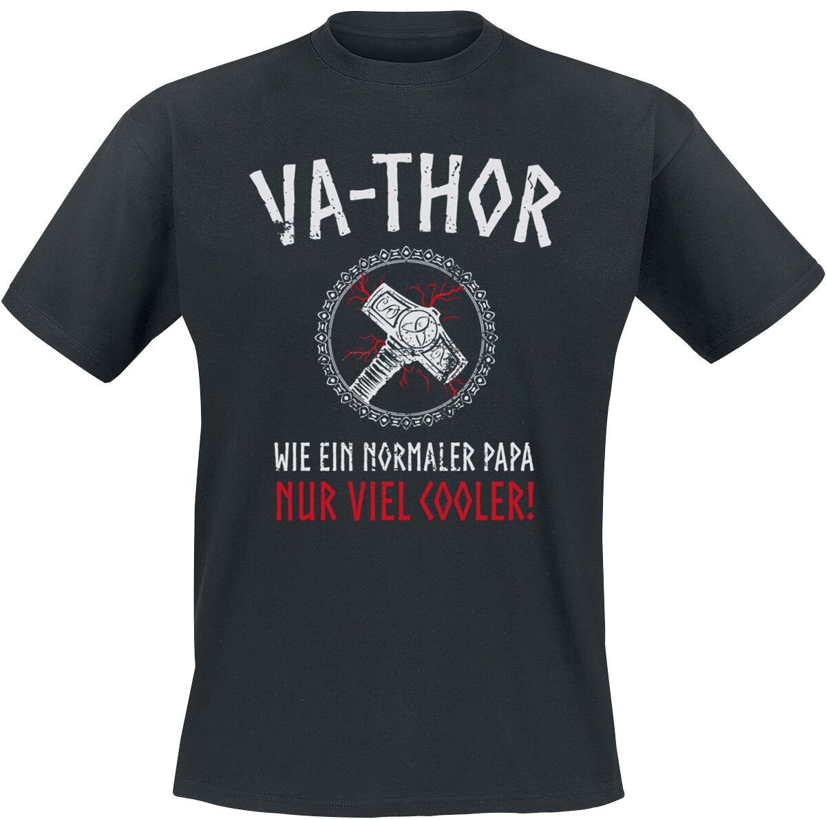 Familie & Freunde Va-Thor T-Shirt schwarz in XXL