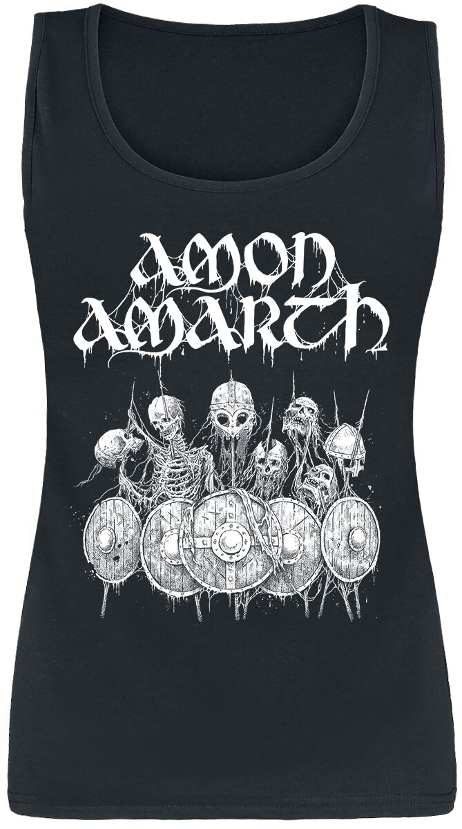 Amon Amarth Top - Shieldwall - S bis XXL - für Damen - Größe XXL - schwarz  - EMP exklusives Merchandise!